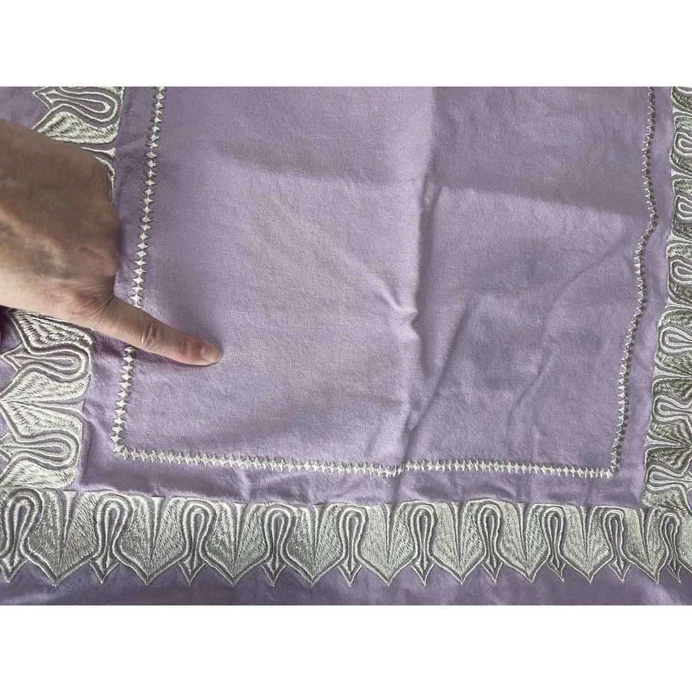 Echo Design 23 x 23 Lavender Embroidered Pillow Shams Set Of 2